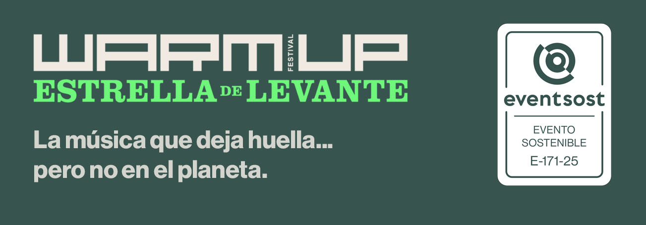 El festival WARM UP implementa íntegramente los requisitos de la certificación Eventsost para eventos sostenibles